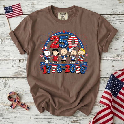 Comfort Colors 1776-2026 250 Years Patriotic Friends Parade T-Shirt