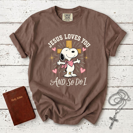 Comfort Colors Jesus Loves You And So Do I Christian Faith Cross T-Shirt