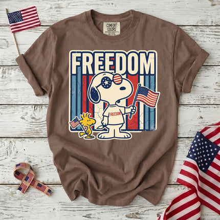 Comfort Colors 250th Anniversary USA Retro Freedom Dog T-Shirt