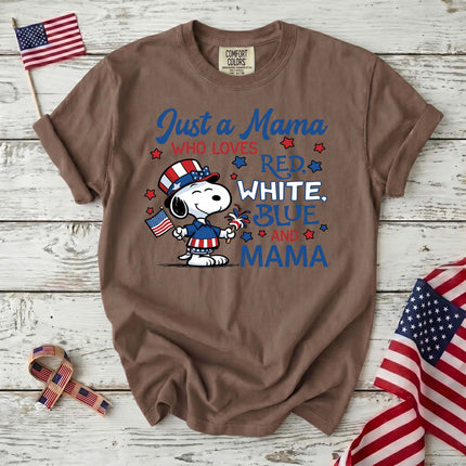 Comfort Colors 250th Anniversary USA Just A Mama T-Shirt