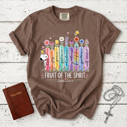 Comfort Colors Fruit of the Spirit Galatians 5:22 Pastel Garden Faith T-Shirt