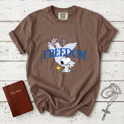 Comfort Colors Freedom Dove Cross Christian T-Shirt