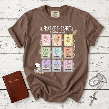 Comfort Colors Fruit of the Spirit Galatians 5 22 Christian Faith T-Shirt