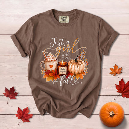 Comfort Colors Fall Autumn Pumpkin Spice Coffee Cozy Season T-Shirt