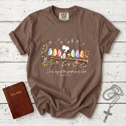 Comfort Colors Christian Psalm 89 1 Goodness of God Songbird Praise T-Shirt