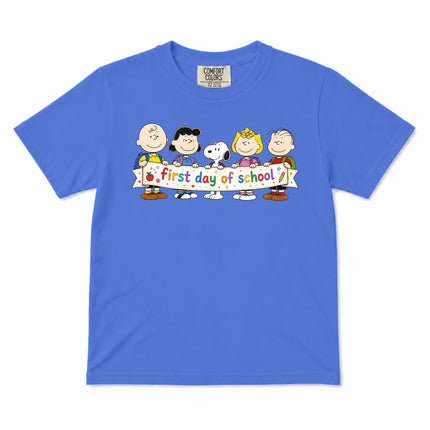 Comfort Colors First Day of School Back To School Friends Kid T-Shirt