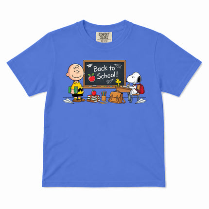 Comfort Colors Back To School Classroom Blackboard First Day Kid T-Shirt