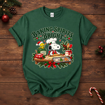 Baking Spirits Bright Christmas Cookie Baking T-Shirt