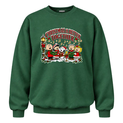 Christmas Is Better Together Caroling Holiday Sweatshirt