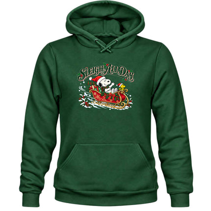 Sleigh All Day Christmas Sleigh Ride Hoodie