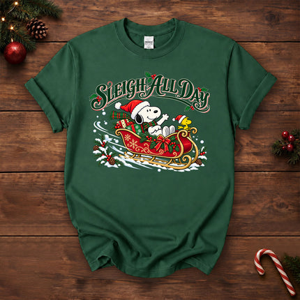 Sleigh All Day Christmas Sleigh Ride T-Shirt