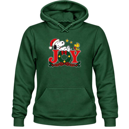 Christmas Joy Wreath Festive Holiday Hoodie