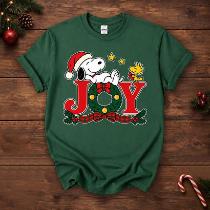 Christmas Joy Wreath Holiday Cheer T-Shirt