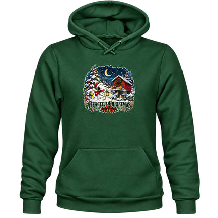 Peaceful Christmas Snowy Covered Bridge Winter Wonderland Hoodie