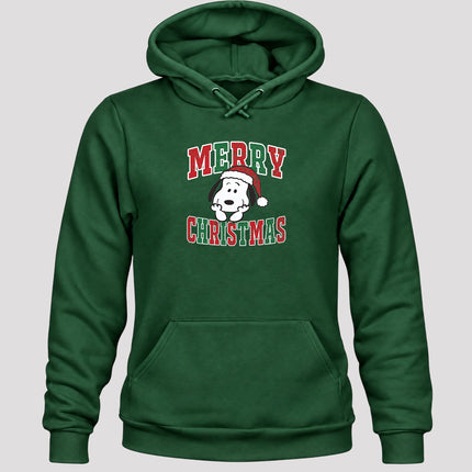 Merry Christmas Vintage Distressed Santa Hat Hoodie
