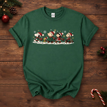 Christmas Friends Winter Walk Holiday T-Shirt