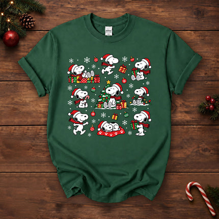 Christmas Santa Hat Gift Pattern T-Shirt