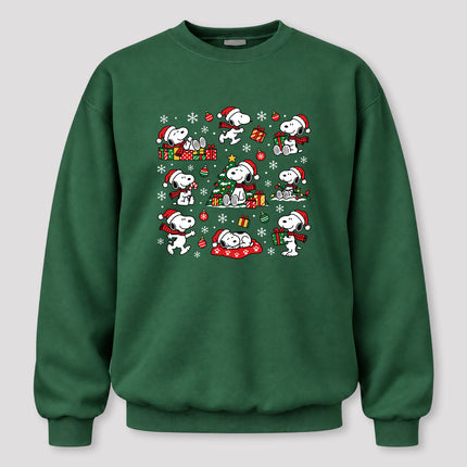 Christmas Santa Hat Gift Collage Sweatshirt