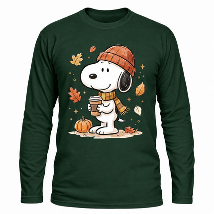 Fall Coffee Pumpkin Cozy Autumn Long Sleeve T-Shirt