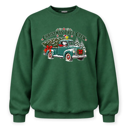 Christmas Tree Crew Vintage Pickup Truck Sweatshirt