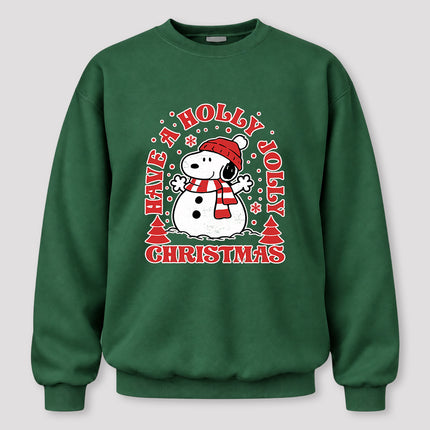 Holly Jolly Christmas Snowflake Winter Scarf Sweatshirt