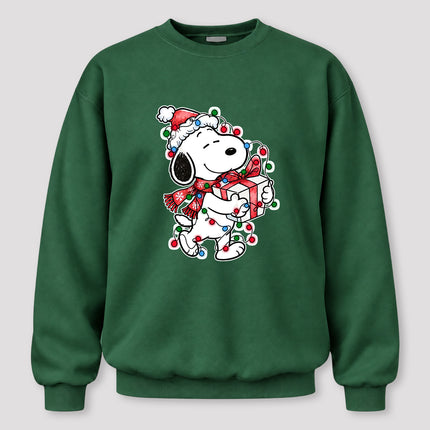 Christmas Lights Wrapped Gift Festive Holiday Sweatshirt