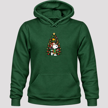 Christmas Tree Reindeer Antlers Festive Gift Hoodie