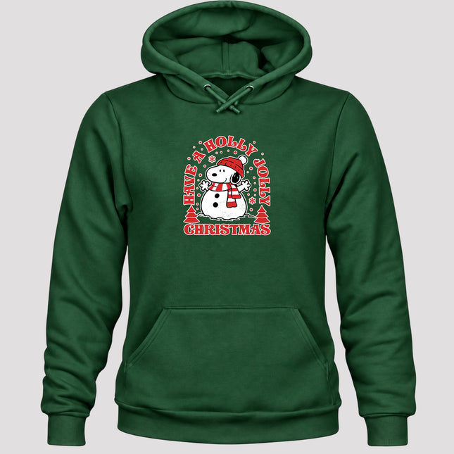 Holly Jolly Christmas Snowflake Winter Scarf Hoodie
