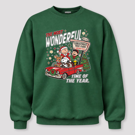 The Most Wonderful Time of the Year Christmas Tree Farm Sweatshirt