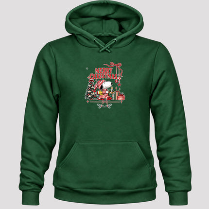 Merry Christmas Cozy Candlelight Tree Gift Graphic Hoodie