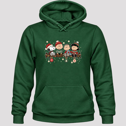 Cozy Christmas Garland Winter Knit Ornaments Hoodie
