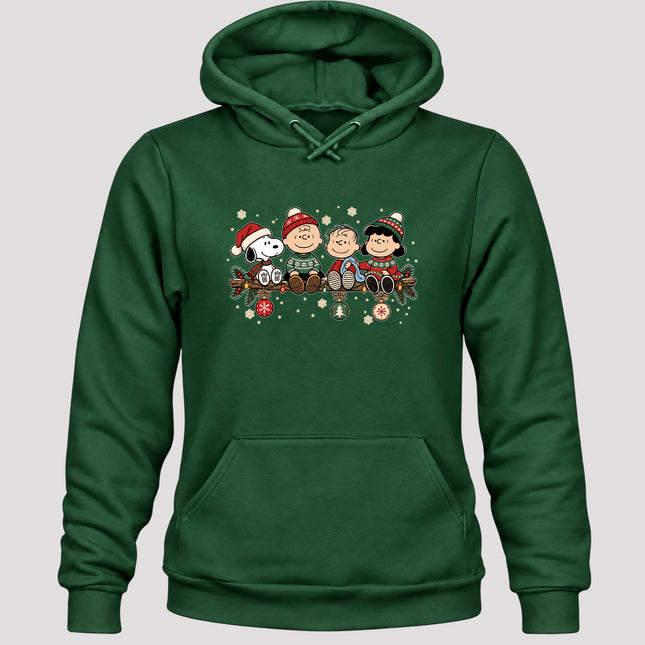 Cozy Christmas Garland Winter Knit Ornaments Hoodie