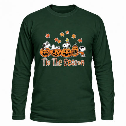 Fall Pumpkin Shirt Tis The Season Autumn Long Sleeve T-Shirt