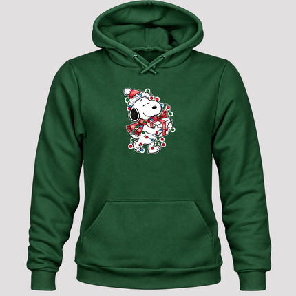 Christmas Lights Wrapped Gift Cozy Christmas Hoodie