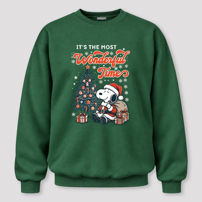 Most Wonderful Time Christmas Tree Gifts Sweatshirt