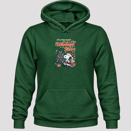 Most Wonderful Time Christmas Tree Holiday Gifts Hoodie
