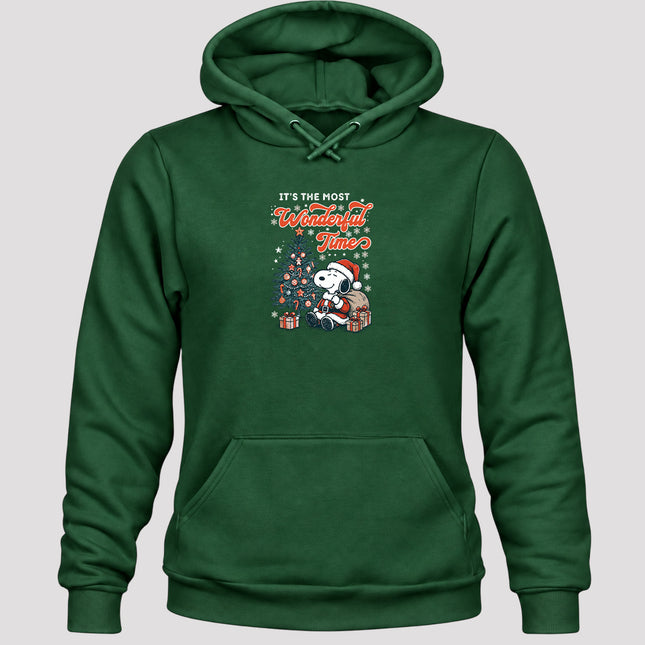 Most Wonderful Time Christmas Tree Holiday Gifts Hoodie