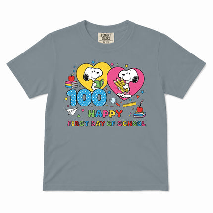 Comfort Colors 100 Days of School Happy Classroom Kid T-Shirt