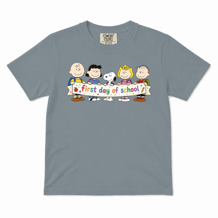 Comfort Colors First Day of School Back To School Friends Kid T-Shirt