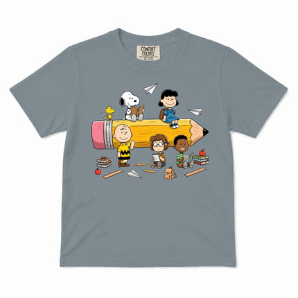 Comfort Colors Back To School Kid Pencil Classroom Kid T-Shirt