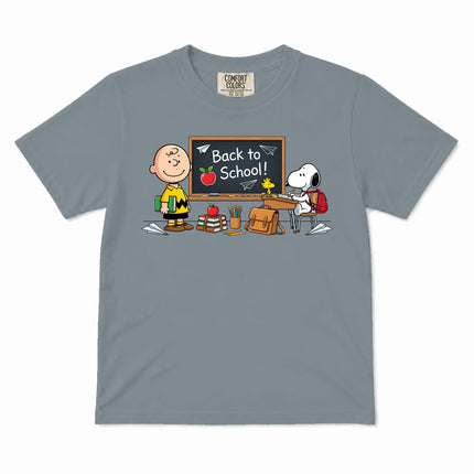 Comfort Colors Back To School Classroom Blackboard First Day Kid T-Shirt