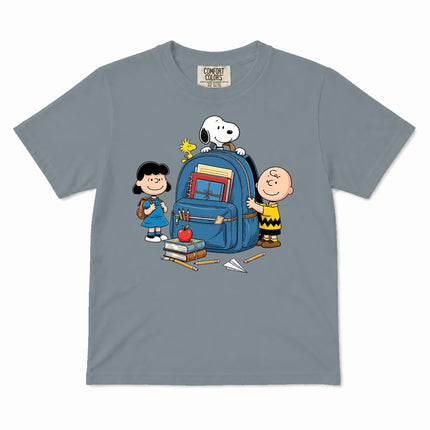 Comfort Colors Back To School Backpack Books Classroom Kid T-Shirt