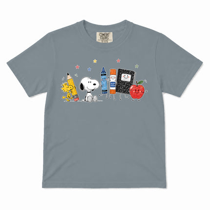 Comfort Colors Back To School Cute School Supplies Kid T-Shirt
