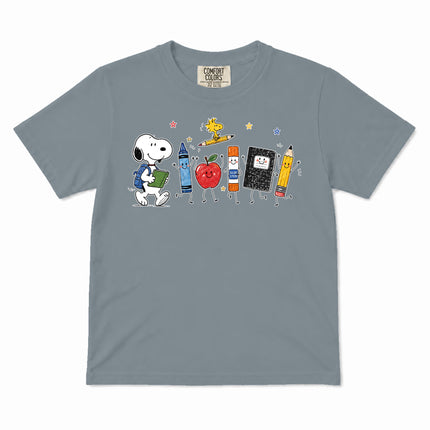 Comfort Colors Back To School Cute School Supplies Kid T-Shirt