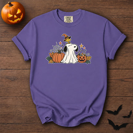 Comfort Colors Cute Ghost Pumpkin Halloween Graphic T-Shirt