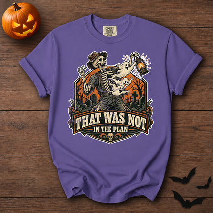 Comfort Colors Halloween Skeleton Ghost Graveyard Graphic T-Shirt