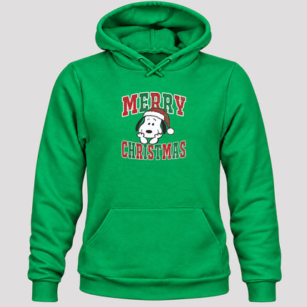 Merry Christmas Vintage Distressed Santa Hat Hoodie
