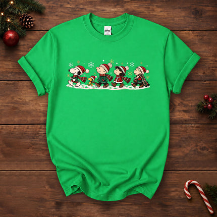 Christmas Friends Winter Walk Holiday T-Shirt