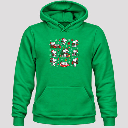 Christmas Santa Hat Holiday Gift Collage Hoodie