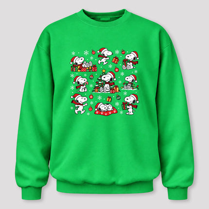 Christmas Santa Hat Gift Collage Sweatshirt